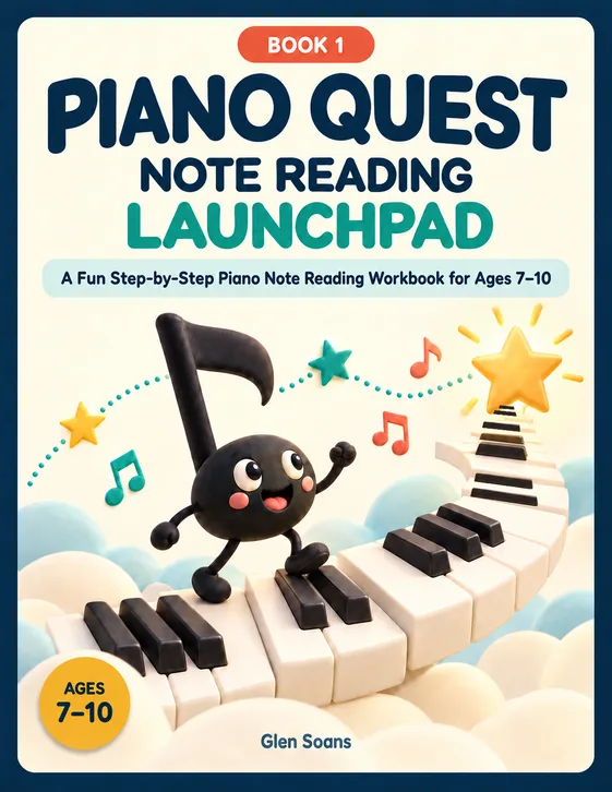 Piano Quest Book 1: Note Reading Launchpad cover